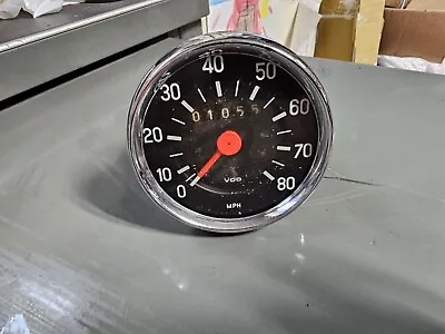 Vintage Motorcycle Scooter Car VDO 80 MPH Speedometer 60MM 60 MM • $59.95