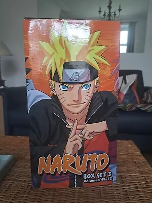 Naruto Box Set 3: Volumes 49-72 Manga English - No Poster Free Delivery • £70