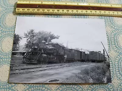 AAAY 7X5 B&W Railroad Train Locomotive Engine Photo MILW ROAD STEAM Engineer Han • $6.40