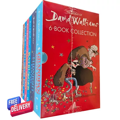 The World Of David Walliams Amazing Adventures 6 Books Collection Box Set • £23.85