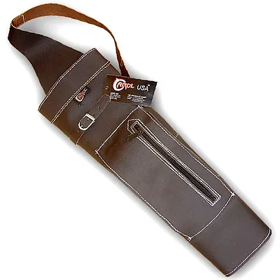 Traditional Archery Leather Vintage Style Back Arrow Quiver Aq147f Brown • $54.99