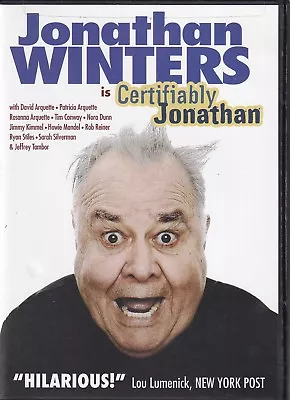 JONATHAN WINTERS Is Certifiably Jonathan (DVD 2012) (B) • $10