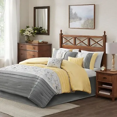 Madison Park Serene Embroidered 7 Piece Comforter Set • $158.39