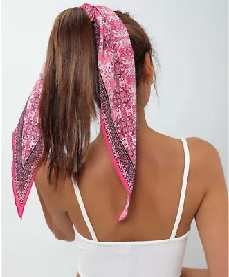 Long Ponytail Scarf With Scrunchie Hair Tie Multi-Functional • $15.22