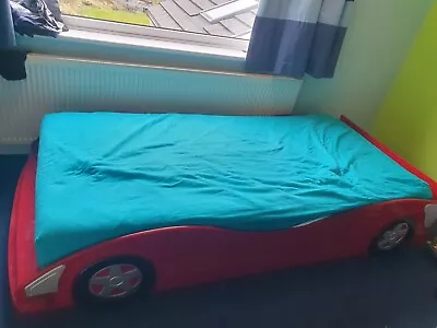 Kids Racing Car Bed - Red • £40