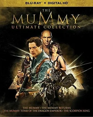 The Mummy Ultimate Collection Blu-ray With Slipcover Brendan Fraser  Dwayne 'Th • $14.99