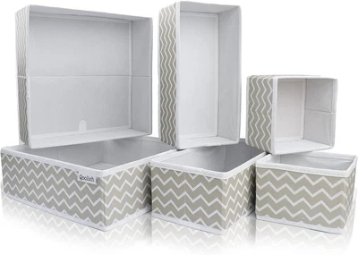 £19.49 • Buy Drawer Organiser Set Of 6 Sturdy Draw Organizer To Sort Your Bedroom, Wardrobe A