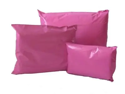 £3.25 • Buy Mailing Bags - Small Medium Large Pink Plastic Postage Mailing Sacks Postal