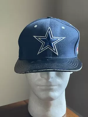 Mitchell Ness Dallas Cowboys NFL Football Snapback Hat Vintage Collection Blue • $20