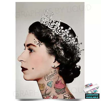 Punk Royal Elizabeth Poster Photo | A5 A4 A3 | • £5.99