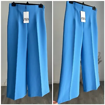 $49 • Buy Zara Culottes Pants Blue NWT SIZES: S, L, XL