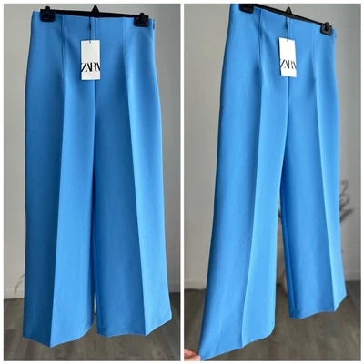 $49 • Buy Zara Culottes Pants Blue NWT SIZES: S, L, XL