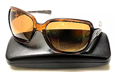 OAKLEY BREAK POINT OO9168-08 Brown Tortoise Plastic Wrap Women's Sunglasses USA • $89.99