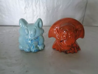 (2) McDonalds - Crazy Bones Halloween Figures - Marbled Dracula - Blue Luckey • $16