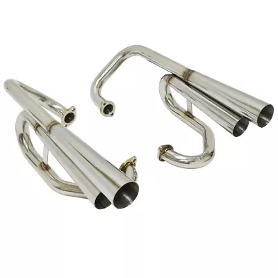 Empi 18-1047 Bugpack Stainless Steel Mega Dual Exhaust Fits Air-cooled Vw Engine • $349.95