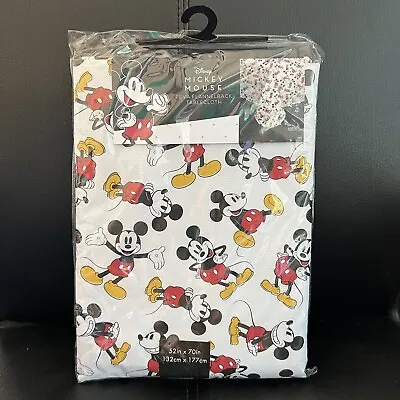 Disney Mickey Mouse Vinyl / PEVA FLANNELBACK Tablecloth 52X70  - New • $24.99