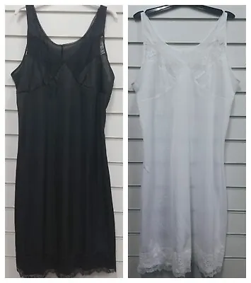 Ladies Damart Build Up Shoulder Full Under Slip Petticoat Uk Size 10-32 • £5.99