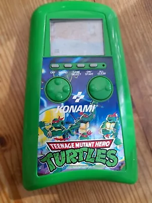 Vintage Teenage Mutant Hero Turtles Konami Handheld LCD Game 1989 • £25