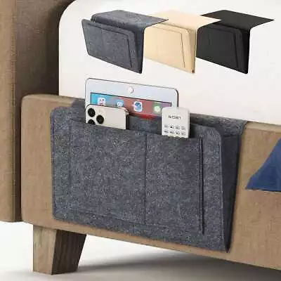 US Bedside Caddy Storage Organizer Remote Control Holder Bag Pocket Couch Sofa • $7.79