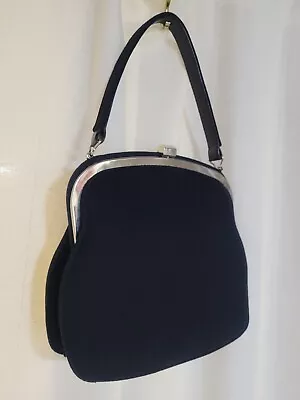 Elegant MCM Vintage La Marquise Purse Black 50s 60s VLV Great Condition! Mod Bag • $19.99