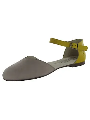 FLY London Womens Mion Ballet Flat Shoes Concrete/Lemon EU 38 / US 7.5-8 • $49.99