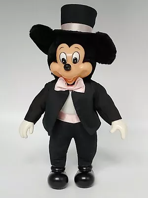 Vintage Mickey Mouse Applause Plush Tuxedo Plastic Hands Face Feet • $14.19