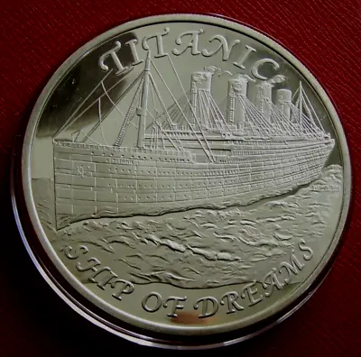 Titanic-Ship Of Dreams-Grand Staircase .999 Silver Coin 1/2 Troy Pound (6 Oz) • $255.88