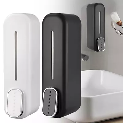 £5.99 • Buy Soap Dispenser Wall Mounted Liquid Bathroom Hand Shower Gel Shampoo Storage NEW