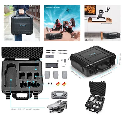 $148.38 • Buy  CASE For DJI Mavic 2 Pro/Zoom/Enterprise Fly More Combo Hard Carrying Drone Bag