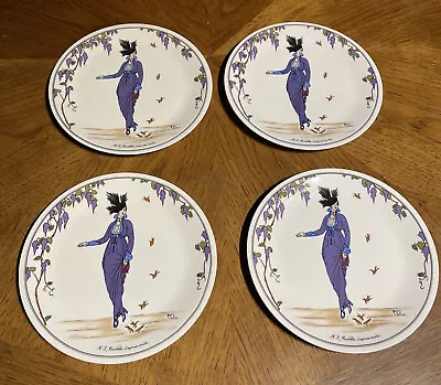 Villeroy &Boch Design 1900 Art Nouveau Bread Plate #3 Satin Violet Dress Excllnt • $99.98