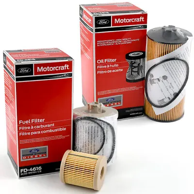 Motorcraft 6.0L Diesel Oil Fuel Filter Kit For 03-07 FORD F250 F-250 SUPER DUTY • $52.28