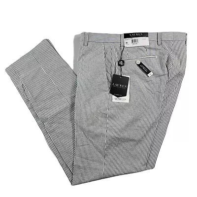 Lauren Ralph Lauren Blue Seersucker Pants Mens 30 X 32 Classic UltraFlex Cotton • $49.95
