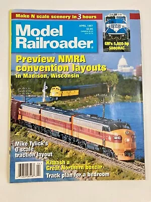 Model Railroader Magazine April 1997 ~ O Scale  Layout Great Northern Boxcar • $2.99