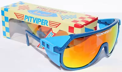 PIT VIPER The Slip Stream Grand Prix Sunglasses Blue/Orange NEW • $47.88