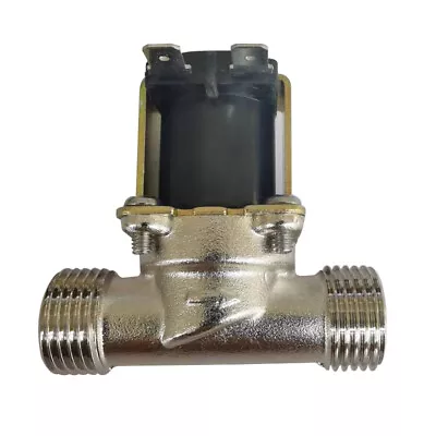 12V 1/2  Brass Electric Solenoid Valve Switch Water Gas Air  Normally Closed Hot • £12.59