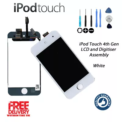 NEW LCD & Touch Screen Assembly FOR IPod Touch 4th Gen (A1367) W/Tools - WHITE • $29.16