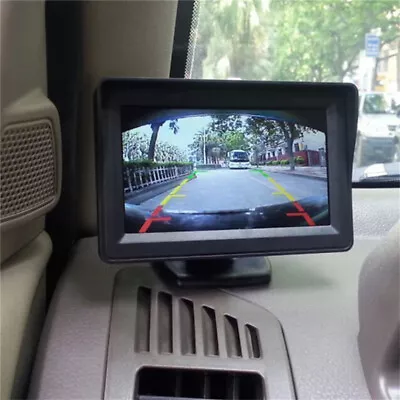 TFT LCD HD Screen Monitor 4.3  Car Rear View Reversing Camera Digital Display GB • £14.39