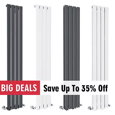 Vertical Radiator 1800 X 300 Flat Panel Modern Tall Upright Central Heating Rads • £14.99