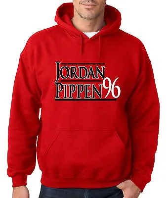 Michael Jordan Scottie Pippen  For President 96  Hooded SWEATSHIRT HOODIE • $35.64