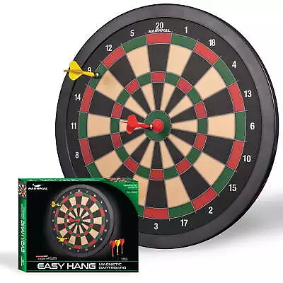 Narwhal 15.5in Easy Hang Magnetic Dartboard; Includes Six Magnetic Darts. • $21.32