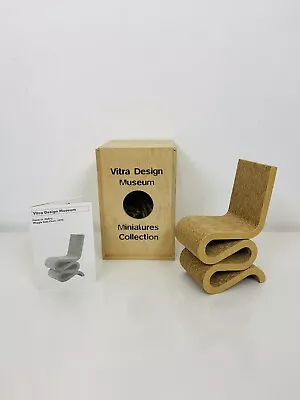 Vitra Design Museum Miniature Collection Wiggle Side Chair 1972 Frank O. Gehry • $295