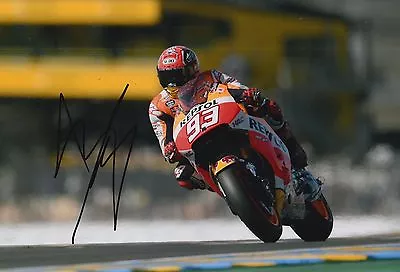 Marc Marquez Hand Signed 12x8 Photo Repsol Honda 2016 MOTOGP World Champion 3. • $124.41