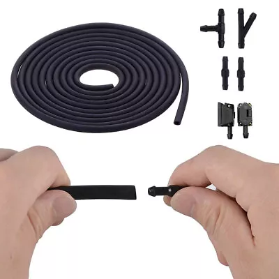 Universal Car Parts Windshield Wiper Arm Washer Hose Spray Jet Set Accessories • $15.06