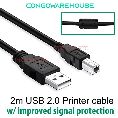 $5.30 • Buy 1.8M USB2.0 TypeA Male To B Male Printer Cable HP Canon Dell Brother Epson Xeron
