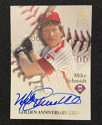 2001 Topps Golden Anniversary MIKE SCHMIDT AUTO Legends Autograph SP SSP • $84.99