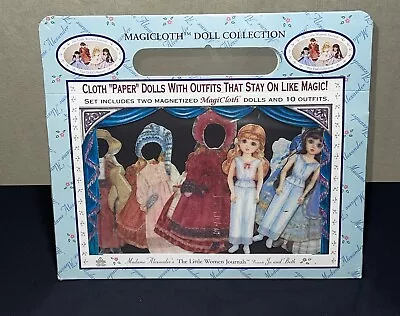 Little Women Journals Amy And Meg Magicloth Cloth Paper Dress Up Magnetic Dolls • $19.99