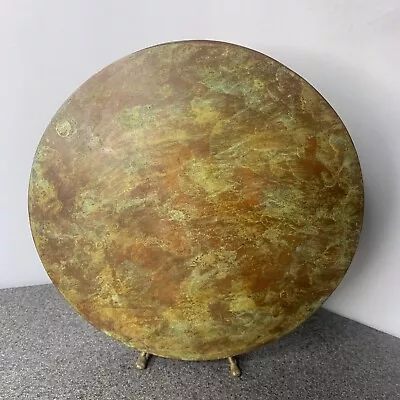 David M. Bowman Studio Art Signed Patinaed Brass Round Modern Metal Vase ~ 9 H • $167.25