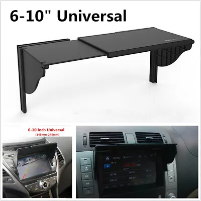 6-10  Car GPS Navigation Light Cover GPS Navigator Sun Visor Sunshade Hood Black • $16.62