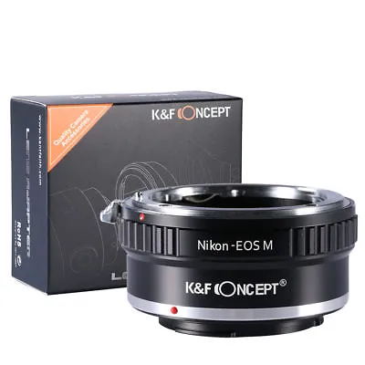 K&F Concept Adapter For Nikon F Mount Lens To Canon EOS M Camera M1 M2 M3 M5 • $36.66