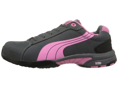 $99.99 • Buy Puma Safety Women's Balance Grey/Pink Steel Toe Cap Shoes 642865